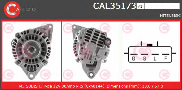 Casco CAL35173AS Alternator CAL35173AS