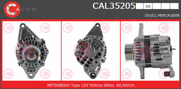 Casco CAL35205GS Alternator CAL35205GS