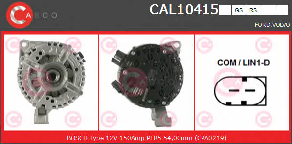 Casco CAL10415RS Alternator CAL10415RS
