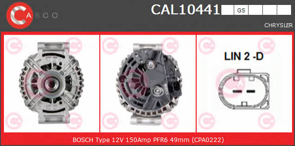 Casco CAL10441GS Alternator CAL10441GS