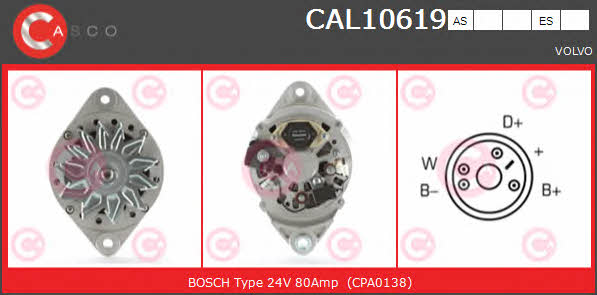 CAL10619AS Casco Alternator