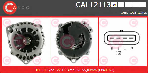 Casco CAL12113AS Alternator CAL12113AS