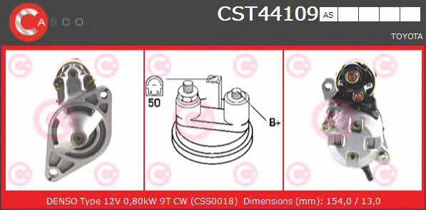 Casco CST44109AS Starter CST44109AS