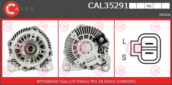 Casco CAL35291RS Alternator CAL35291RS