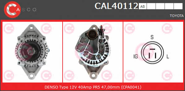 Casco CAL40112AS Alternator CAL40112AS