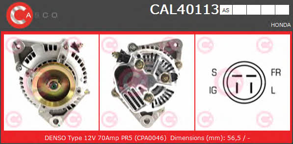 Casco CAL40113AS Alternator CAL40113AS