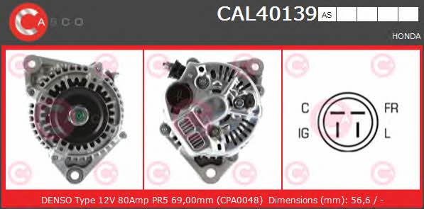 Casco CAL40139AS Alternator CAL40139AS