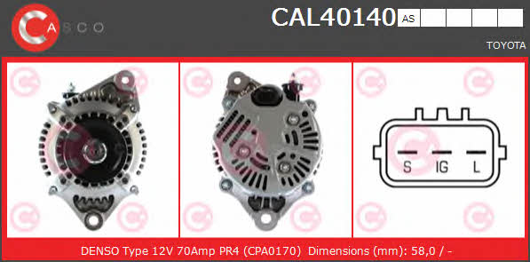Casco CAL40140AS Alternator CAL40140AS
