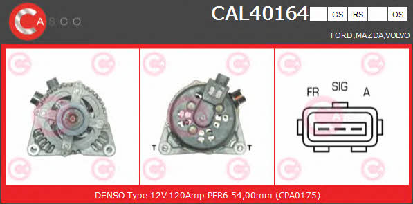 Casco CAL40164RS Alternator CAL40164RS