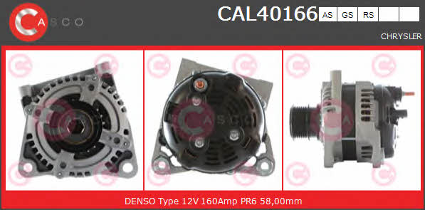 Casco CAL40166AS Alternator CAL40166AS