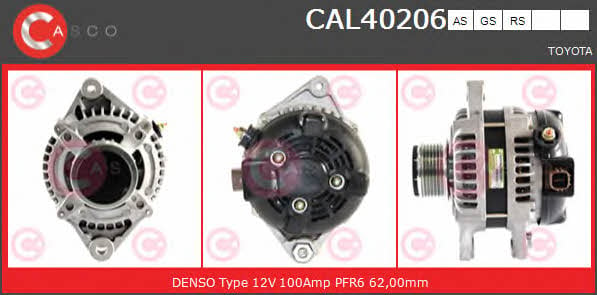Casco CAL40206AS Alternator CAL40206AS