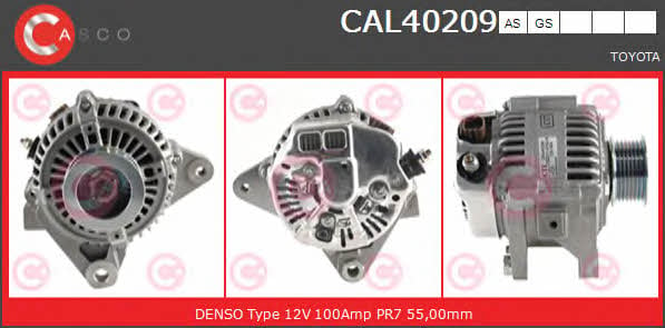 Casco CAL40209AS Alternator CAL40209AS