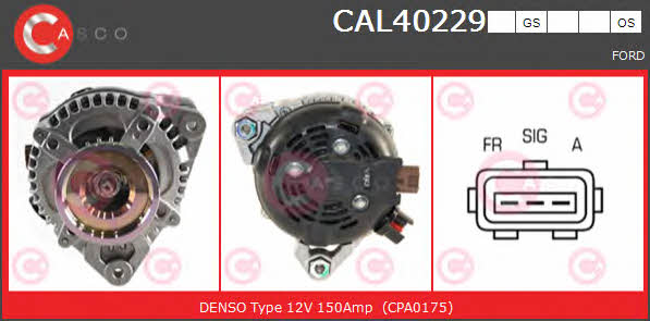 Casco CAL40229GS Alternator CAL40229GS