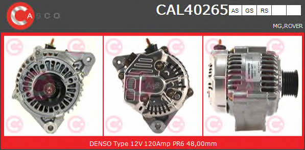 Casco CAL40265AS Alternator CAL40265AS