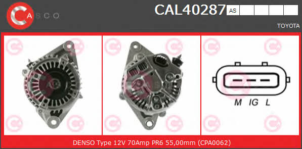 Casco CAL40287AS Alternator CAL40287AS
