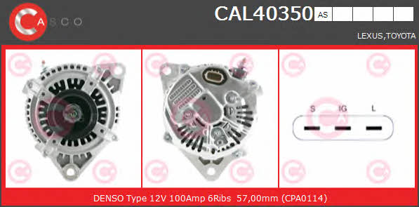 Casco CAL40350AS Alternator CAL40350AS