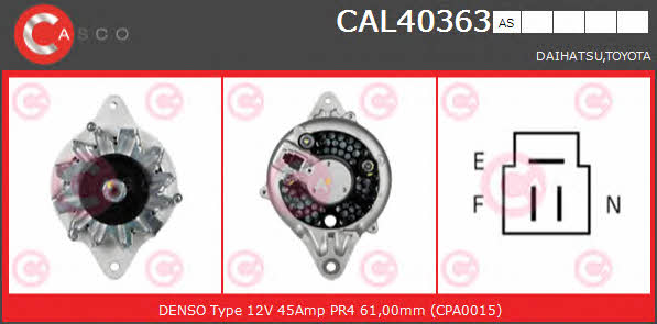 Casco CAL40363AS Alternator CAL40363AS