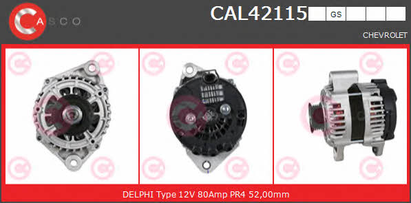 Casco CAL42115GS Alternator CAL42115GS