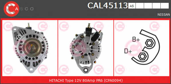Casco CAL45113AS Alternator CAL45113AS