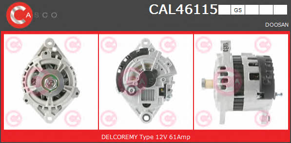 Casco CAL46115GS Alternator CAL46115GS