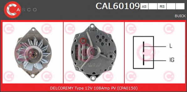 Casco CAL60109AS Alternator CAL60109AS