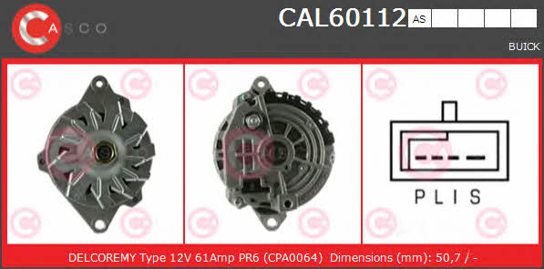 Casco CAL60112AS Alternator CAL60112AS