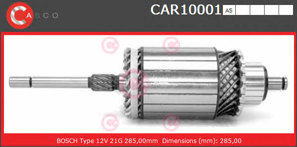 CAR10001AS Casco Armature, starter