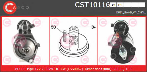 Casco CST10116AS Starter CST10116AS