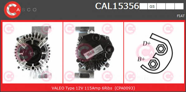 Casco CAL15356GS Alternator CAL15356GS