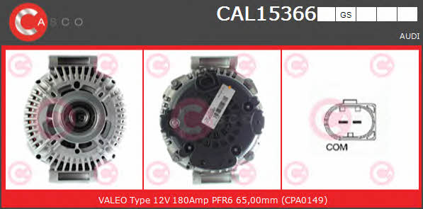 Casco CAL15366GS Alternator CAL15366GS