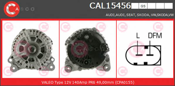 Casco CAL15456GS Alternator CAL15456GS