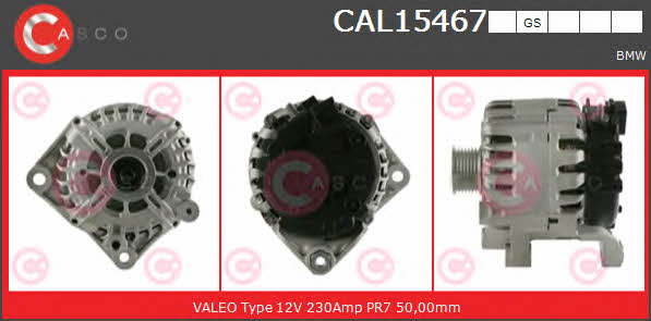 Casco CAL15467GS Alternator CAL15467GS