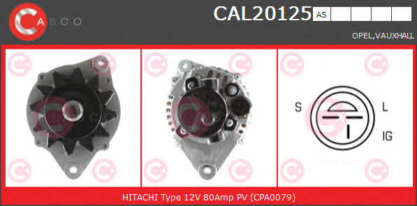 Casco CAL20125AS Alternator CAL20125AS