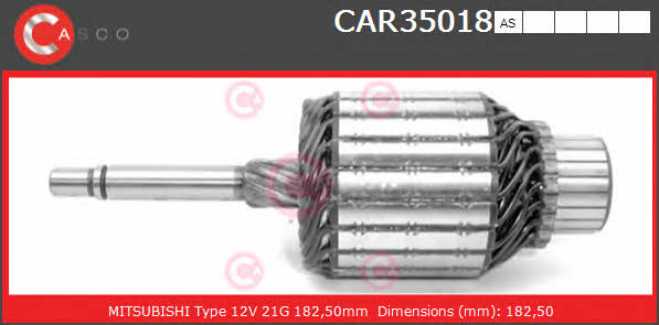 Casco CAR35018AS Armature, starter CAR35018AS