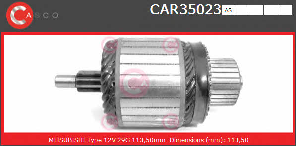Casco CAR35023AS Armature, starter CAR35023AS