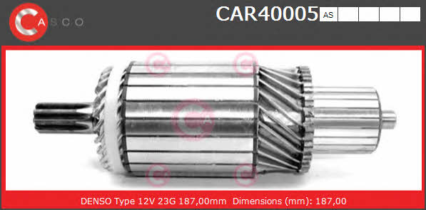 Casco CAR40005AS Armature, starter CAR40005AS