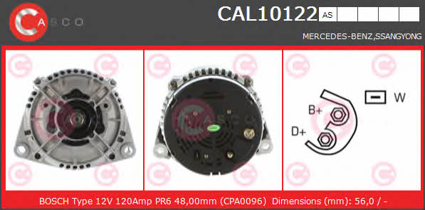Casco CAL10122AS Alternator CAL10122AS
