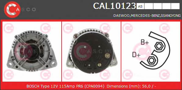 Casco CAL10123AS Alternator CAL10123AS