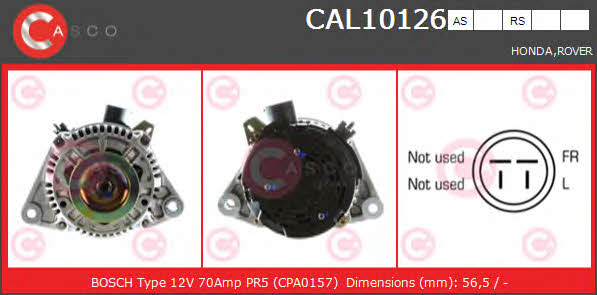 Casco CAL10126RS Alternator CAL10126RS