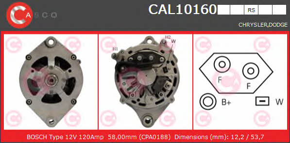 Casco CAL10160RS Alternator CAL10160RS