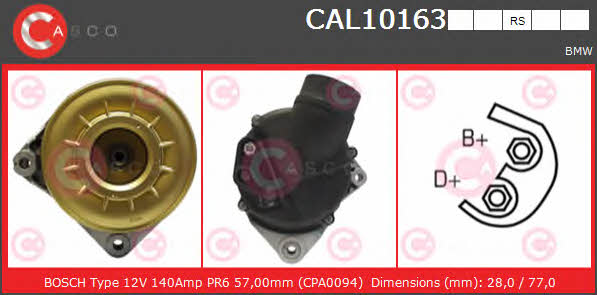 Casco CAL10163RS Alternator CAL10163RS