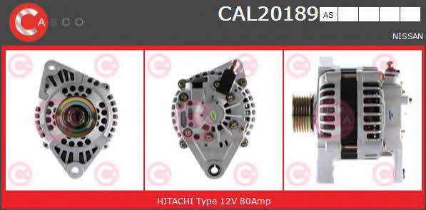 Casco CAL20189AS Alternator CAL20189AS