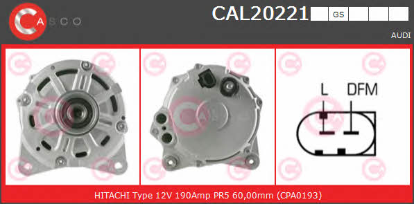 Casco CAL20221GS Alternator CAL20221GS