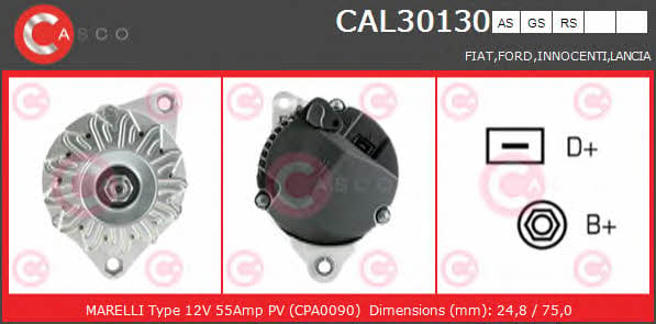 Casco CAL30130AS Alternator CAL30130AS