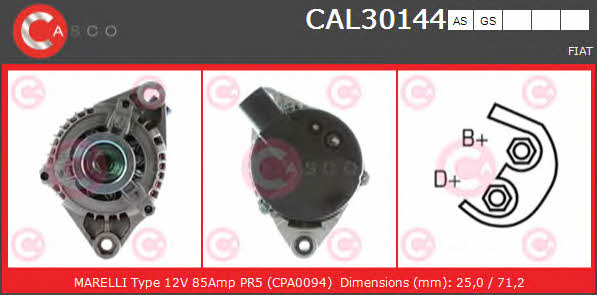 Casco CAL30144AS Alternator CAL30144AS