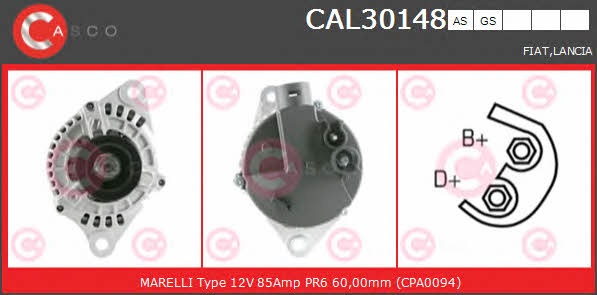 Casco CAL30148AS Alternator CAL30148AS