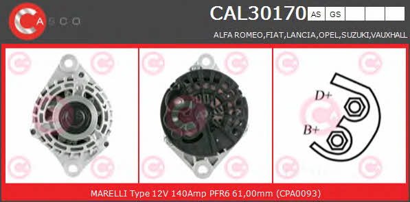 Casco CAL30170AS Alternator CAL30170AS