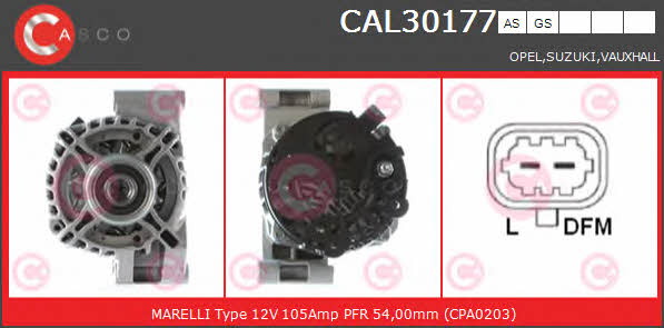 Casco CAL30177GS Alternator CAL30177GS