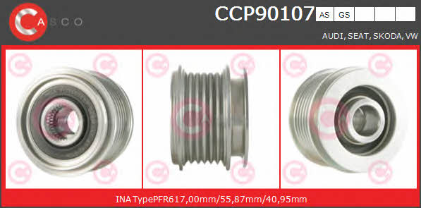 Casco CCP90107AS Belt pulley generator CCP90107AS