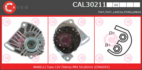 Casco CAL30211GS Alternator CAL30211GS